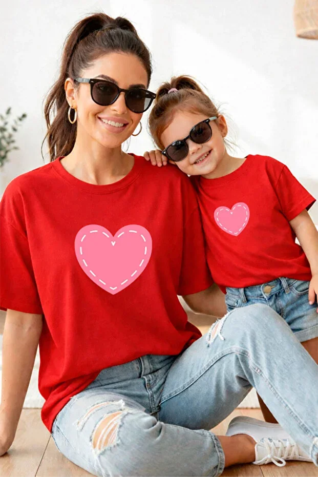 Mother Daughter 100% Cotton T-shirt Mama Mini Mother Daughter SINGLE PRICE