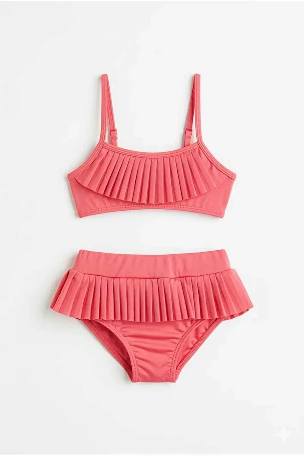 Ruffled Girls' Bikini Set