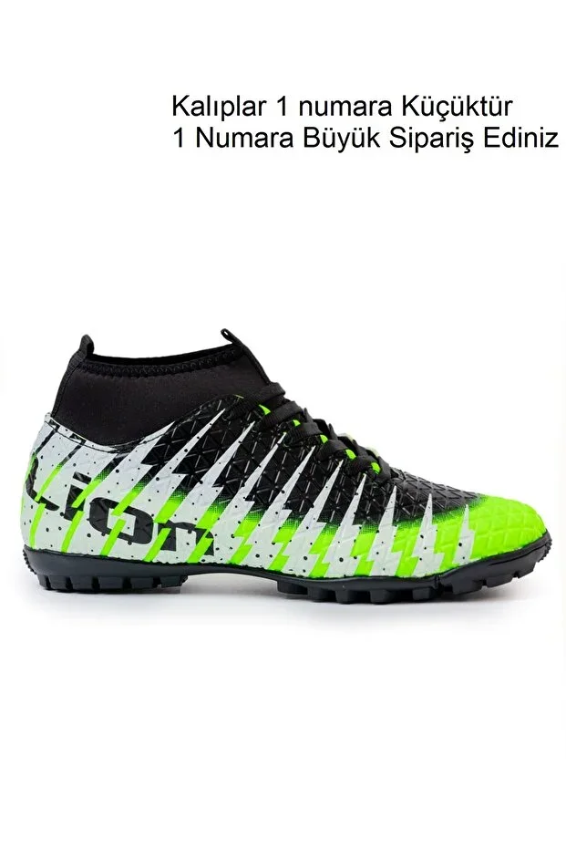 Unisex Football Boots with Socks Freemax.1452 Green Black