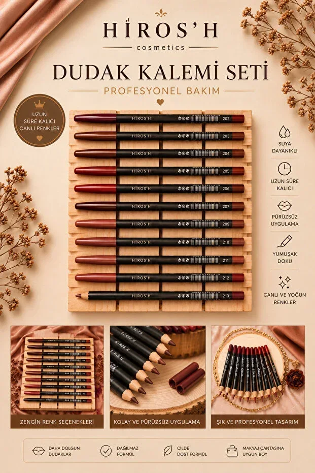 12-Piece Set Colored Lip Liner