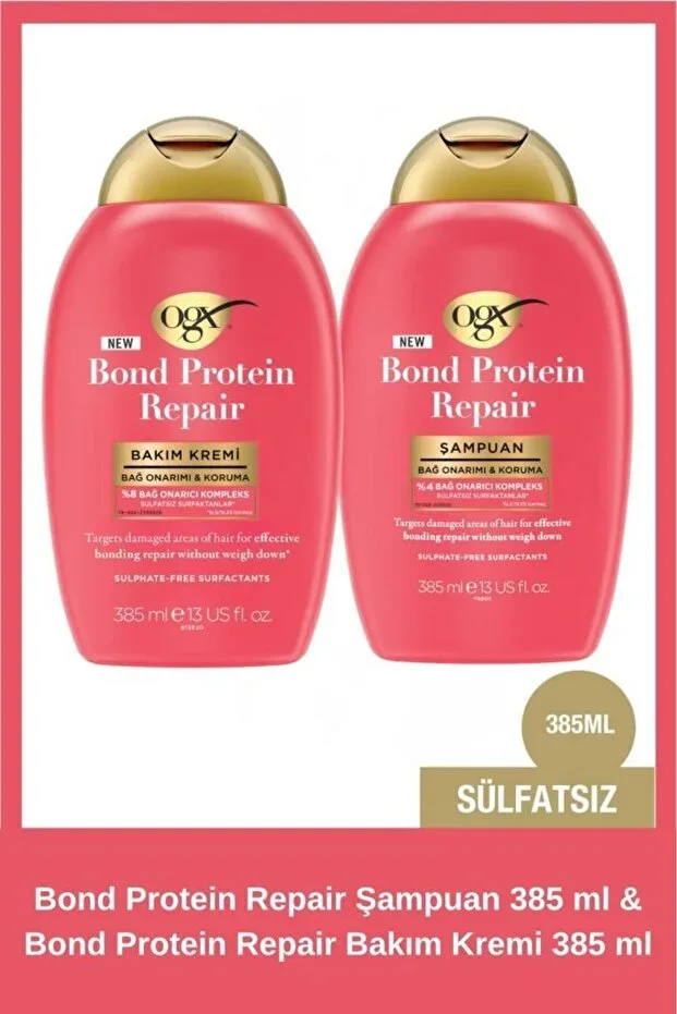 OGX Bond Protein Repair Sulfate-Free Shampoo 385 ml + Conditioner 385 ml