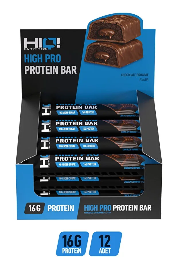 HIQ High Pro Protein Bar 12*55g CHOCOLATE BROWNIE FLAVORED