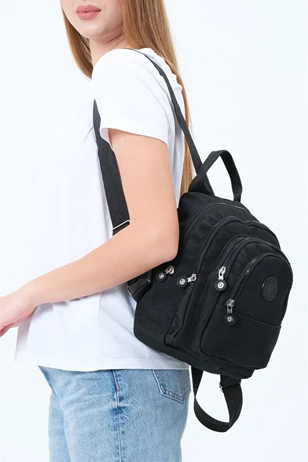 Women's Backpack Daily Multi-Compartment Crinkle Backpack