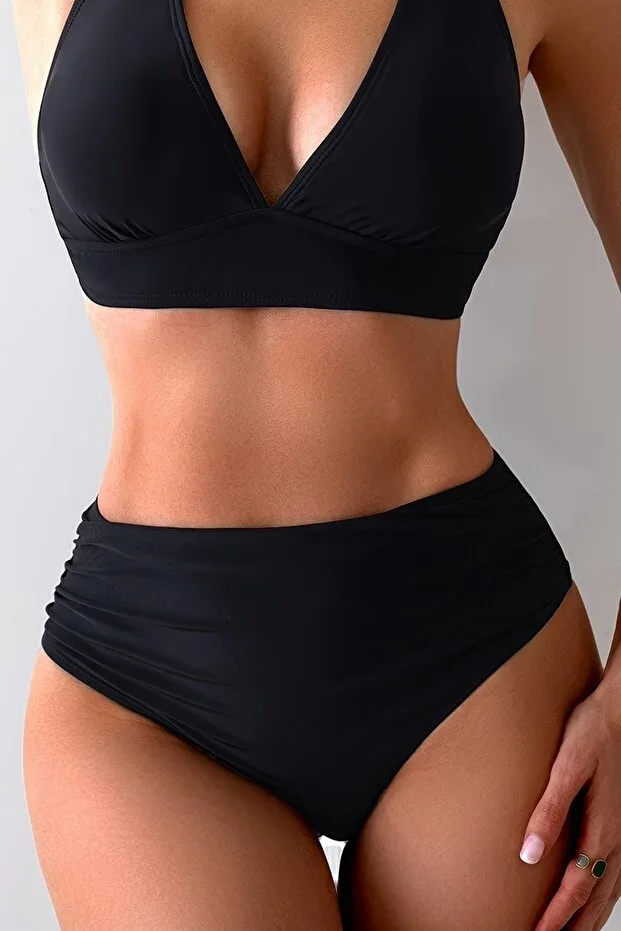 Stylish Bikini Bottom with Side Shirring