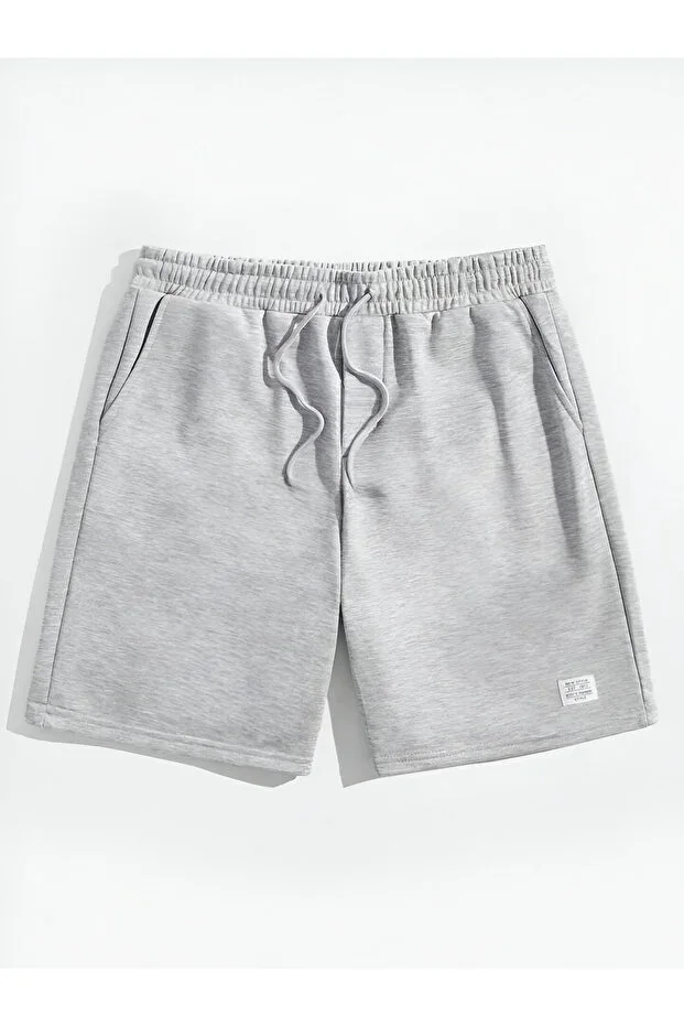 GREY NEWSTYLE PRINTED UNISEX SHORTS