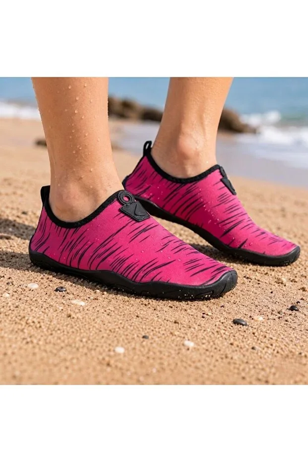 Hayal Pink-Black Multi-Purpose Beach and Sea Shoes