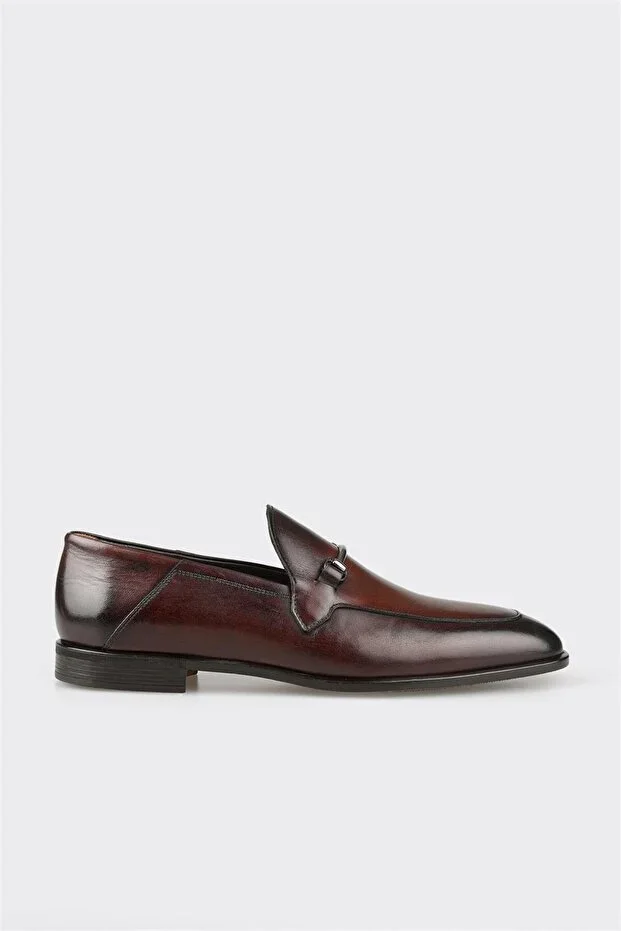 Coffee Leather Men's Classic Shoes