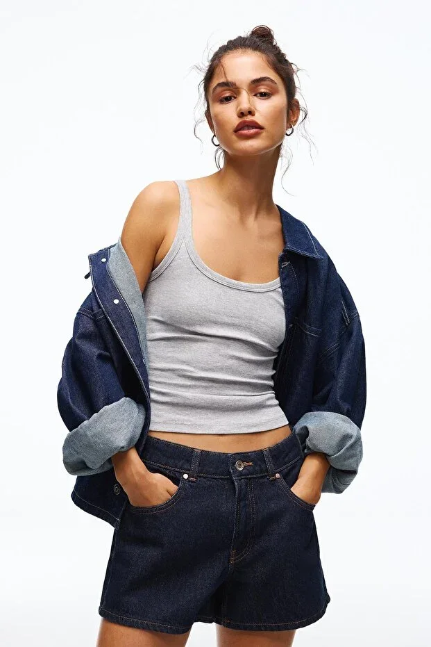 Bershka 90s denim shorts