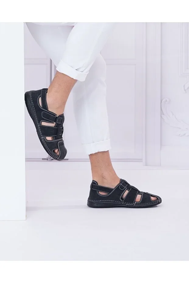 Men's Sandals - Black - Comfort Support Structure Stylish Design Soft Sole
