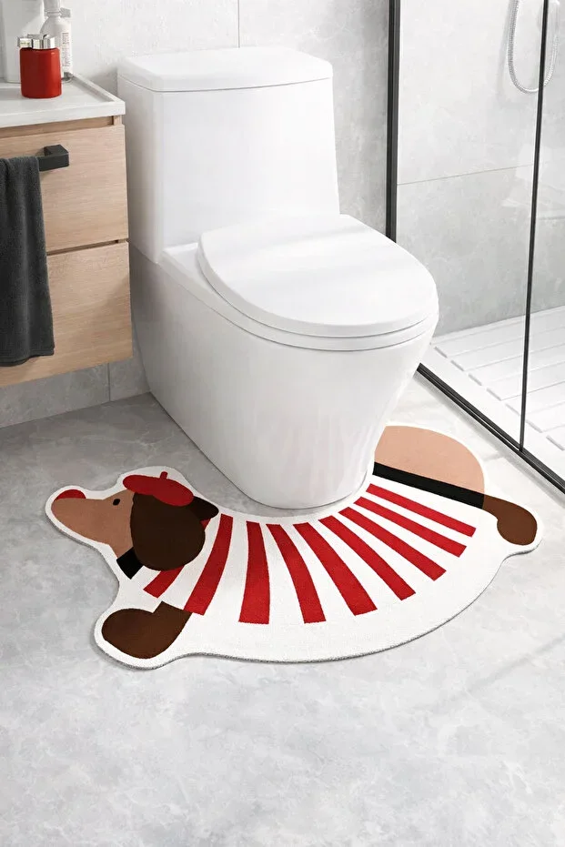 Digital Non-Slip Washable Dog Single Modern Bathroom Mat Bathroom Rug Bathroom Decor 70x40 cm