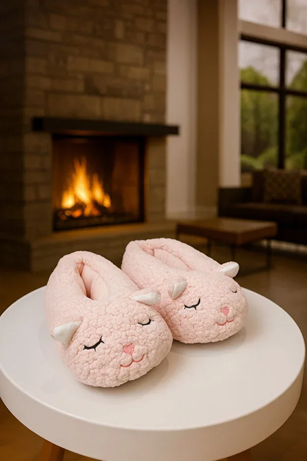 Unisex Lamb Figure House Shoes Home Boot Slippers