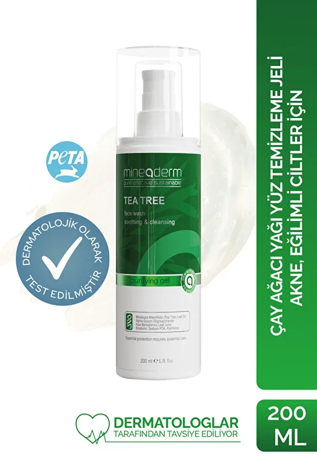 Tea Tree Oil Face Cleansing Gel – With Prebiotic Support, For Acne-Prone Skin 200ml