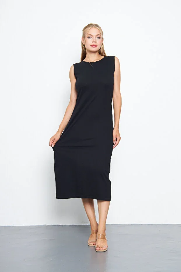 Long Sleeveless Dress Lining 100% Cotton Inner Slip Petticoat Camisole