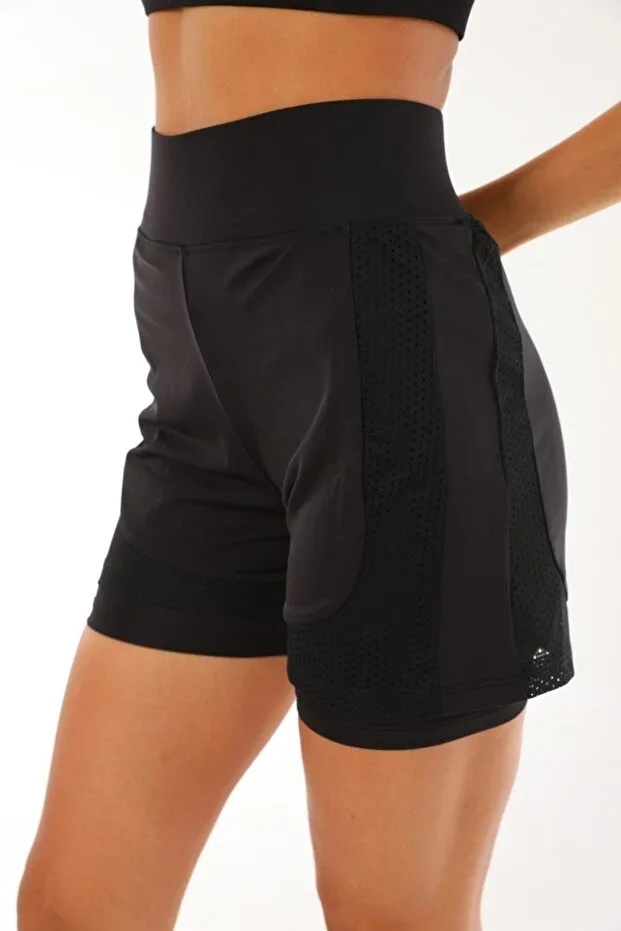 Tights with Shorts Mesh