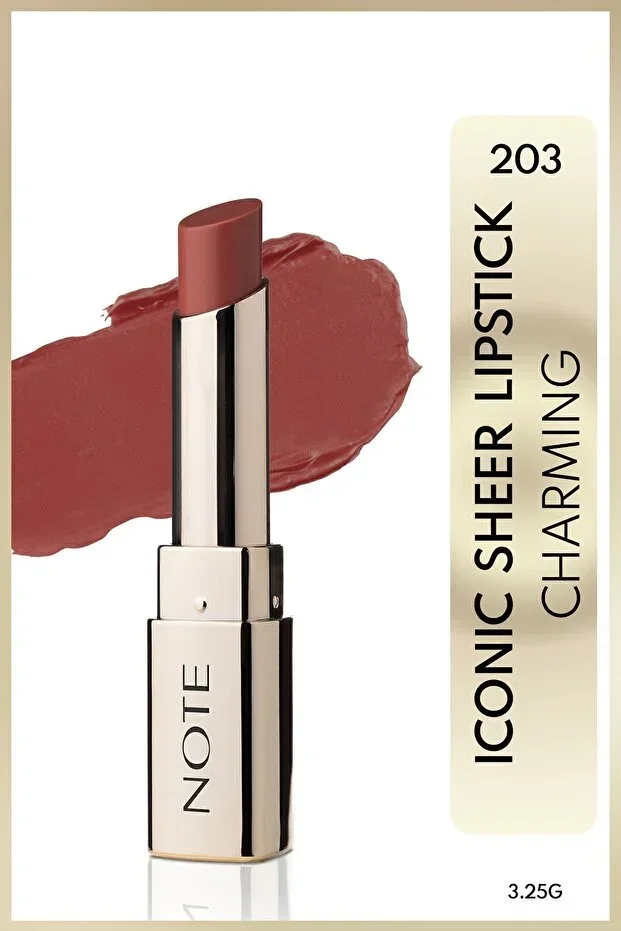 Iconic Sheer Lipstick Moisturizing Glossy Lipstick 205 Mystick - Nude