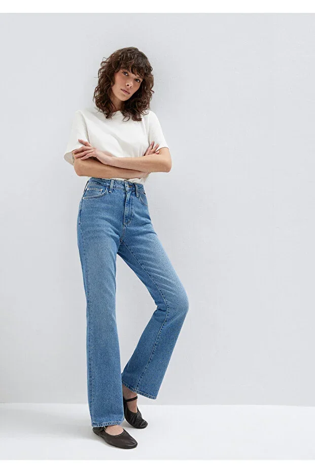 Mavi Bliss Real Blue Shadow Indigo Blue Jean Pants 101437-80890