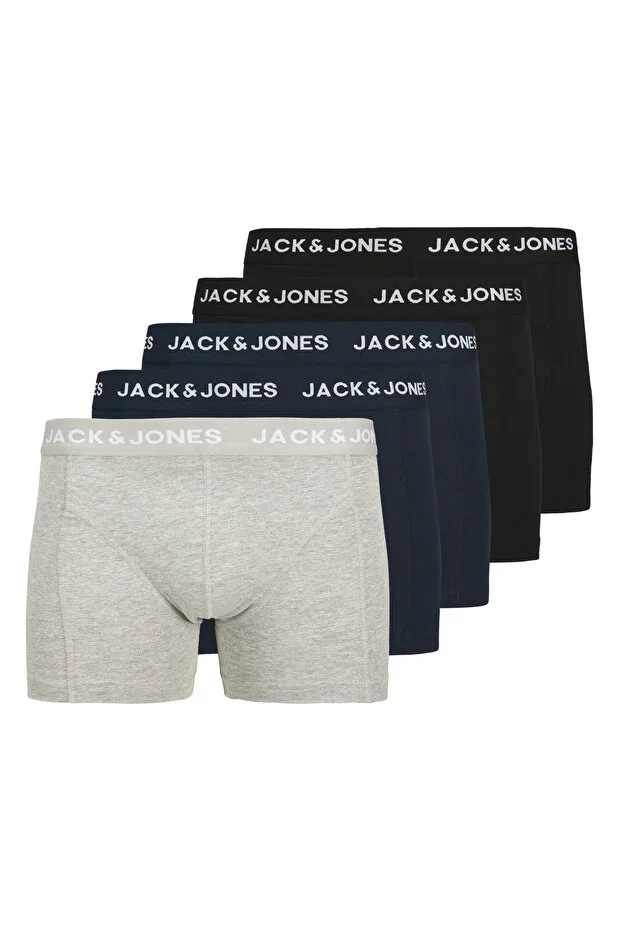 Men's 5-Pack Boxer Briefs with Logo Waistband - Anthony