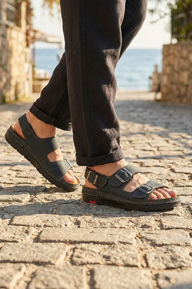 Summer Men's Genuine Leather Sandal