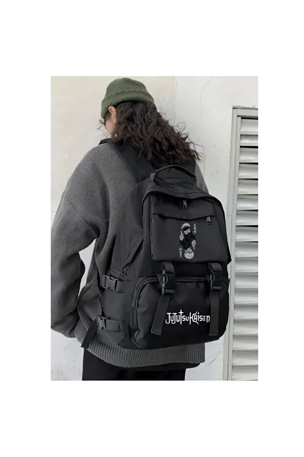 Anime Design Printed Belt Backpack