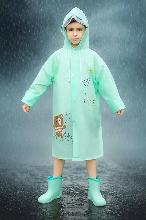 Turkuaz Unisex Children's Raincoat