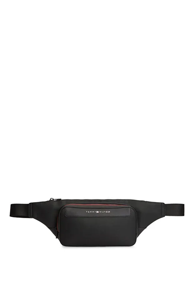 Black Men's Waist Bag TH FOUNDATION BUMBAG