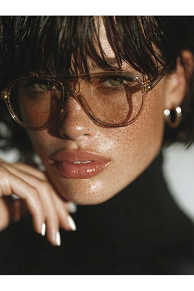 Ash Nude Frame Glass Pilot Ash Nude UV400 Protected Glasses