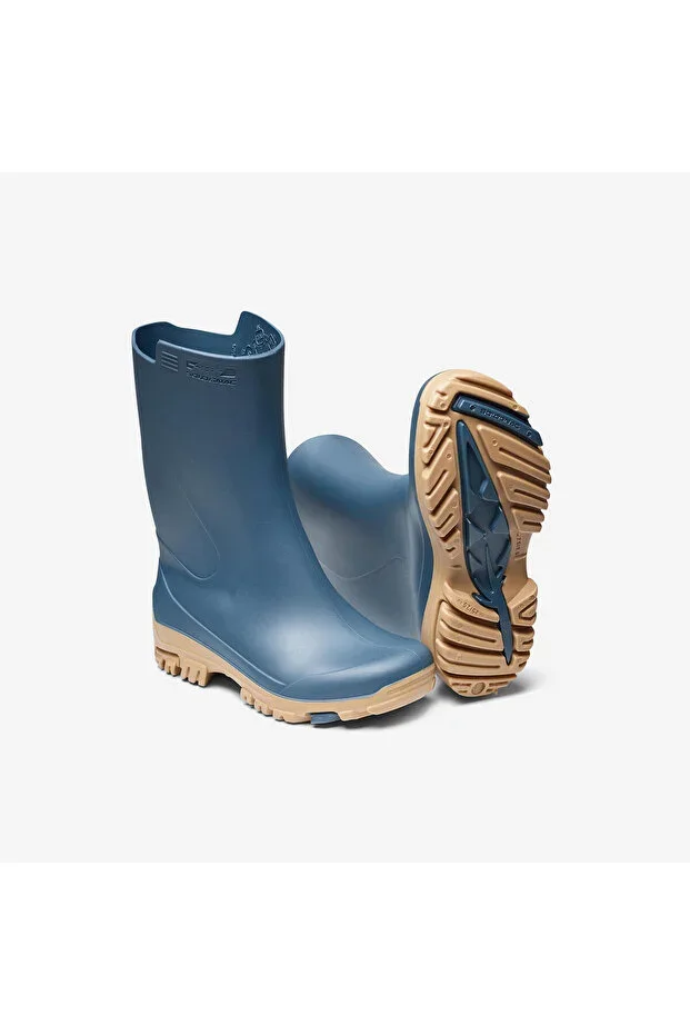 Solognac Children's Short Rain Boots - Blue - Hunting and Nature Observation - 100