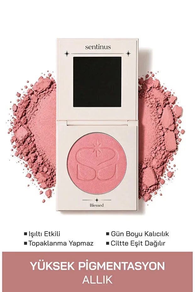 Blessed Pudra Blush | Pink Tone | Shimmer Finish | High Pigment & Silky Texture