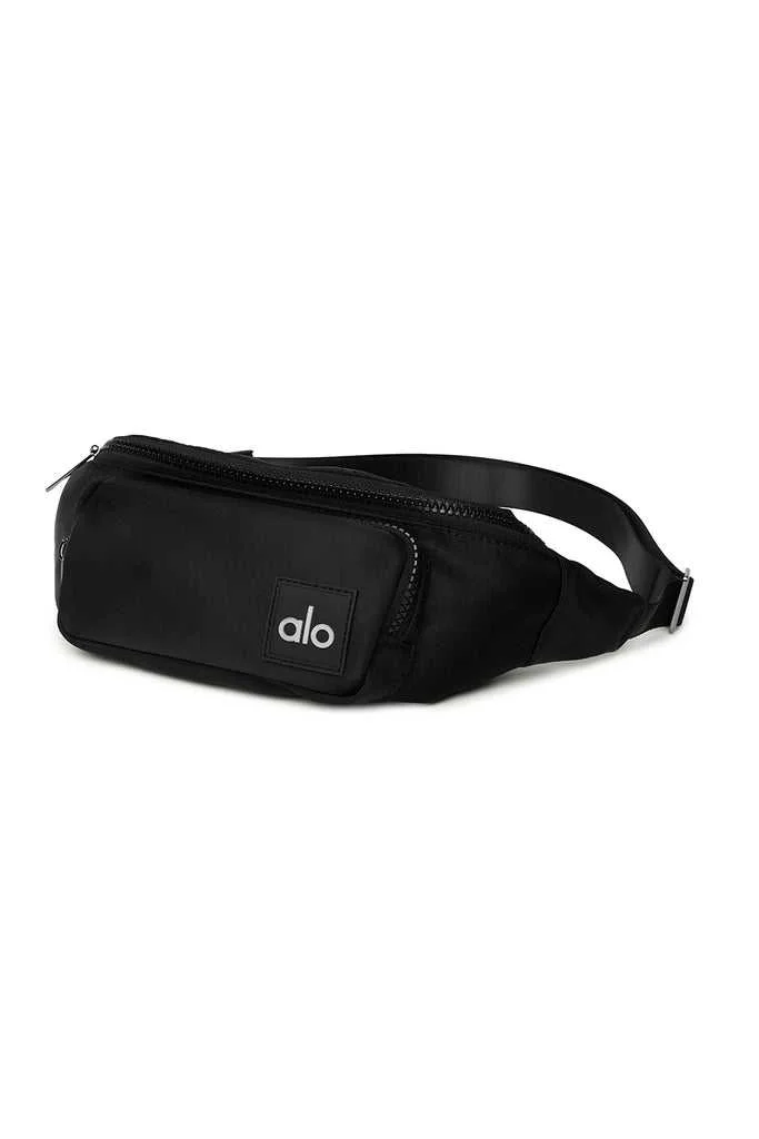 Alo Yoga Explorer Fanny Pack Messenger Bag Black | TZCDN-8051