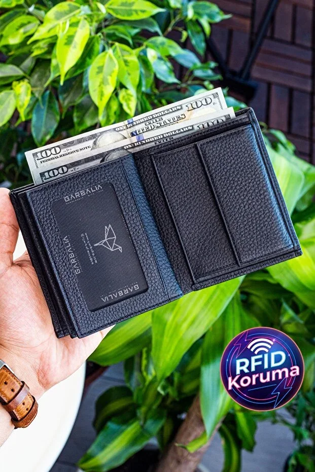 Reynosa Genuine Leather Coin Pocket Black Men's Wallet