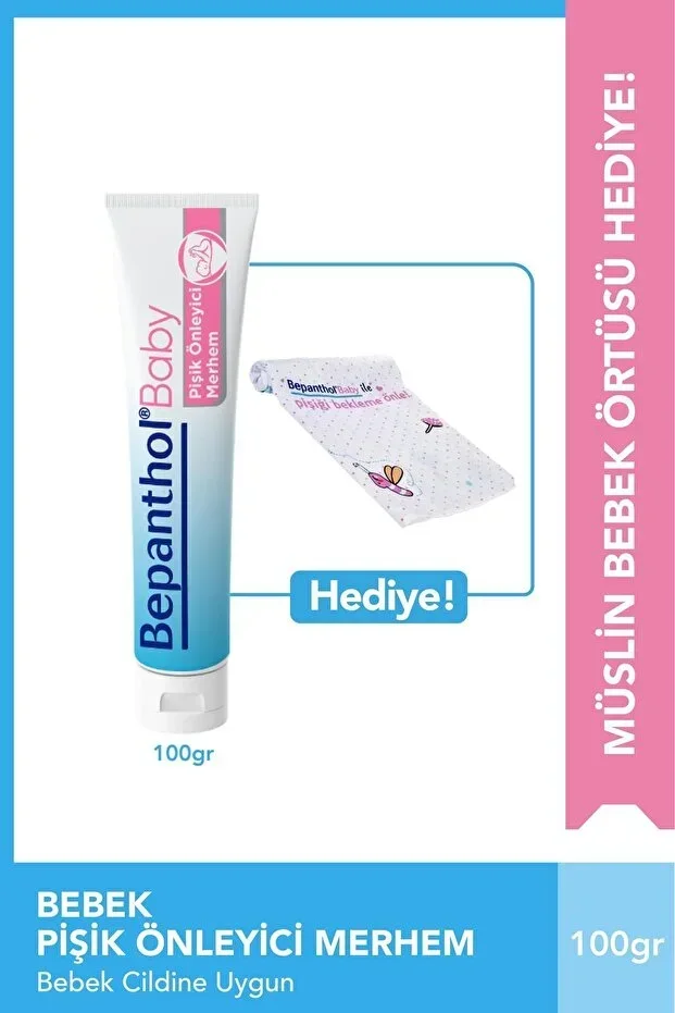 Diaper Rash Preventive Baby Ointment 100 gr Muslin Cloth Gift