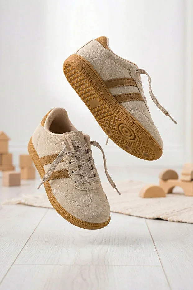 DARK SEER DS ChaCha Kids Suede Beige Children Sneaker