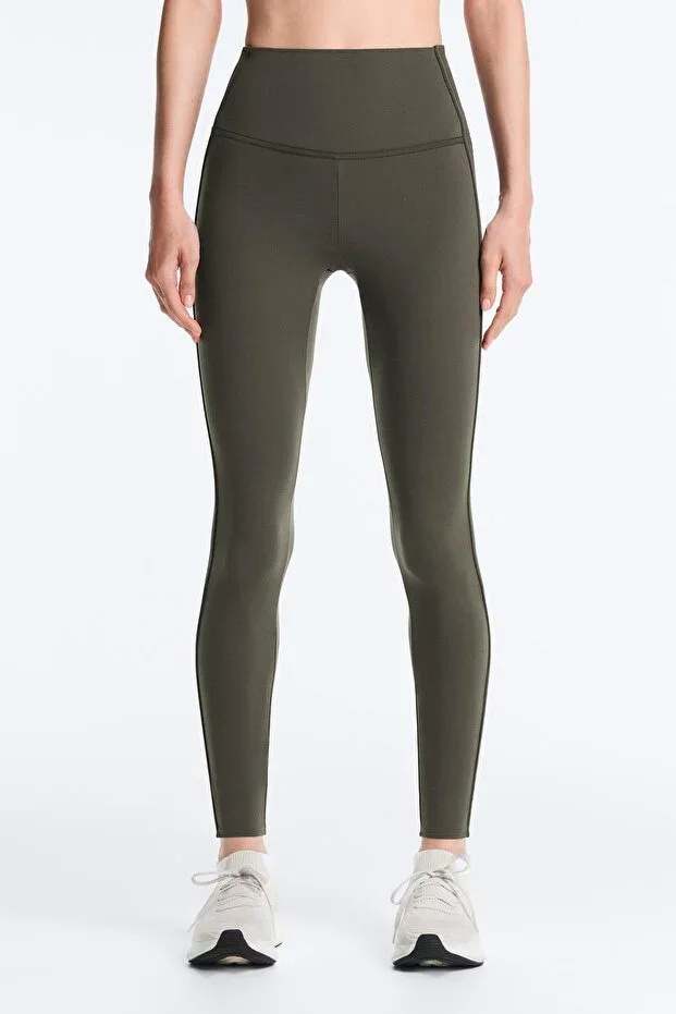 Comfortlux rib high rise ankle length leggings