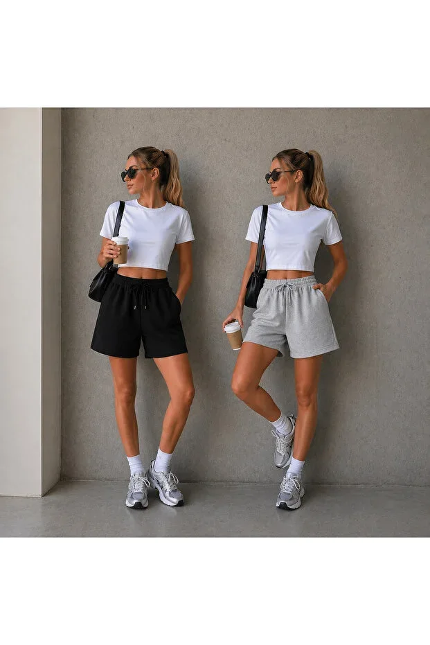 SULVERY SHORTS TWO PIECES REGULAR FIT OVERSIZE