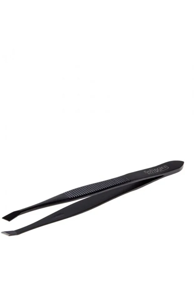 Ocean Angled Tweezers, Angled Jaw Solingen Black Tweezers No:238