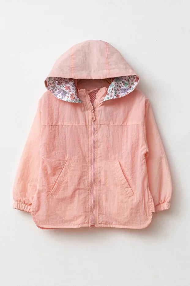 Premium Hooded Girls Raincoat 2-9 Years Breathable Mesh Lined Lightweight Comfortable Stylish