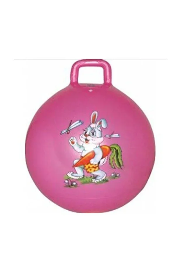 J-16 Girls Pink Plates Jumping Ball 45 Cm Child Height