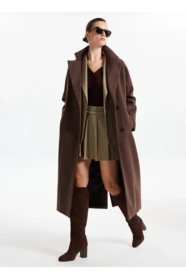 Coffee Women's Coat F4WL-KBN0346