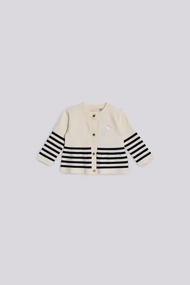 BG Store Baby Girl Ecru Cardigan