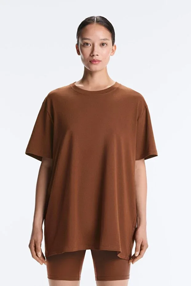 Oysho Oversize Short Sleeve Cotton T-shirt