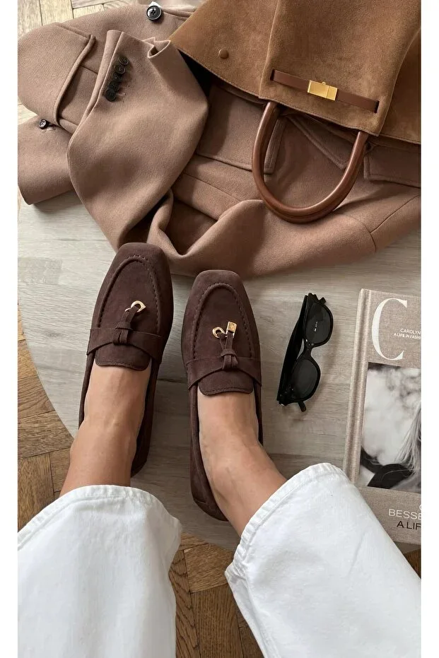Coffee Women's Loafer Shoes K01360060172