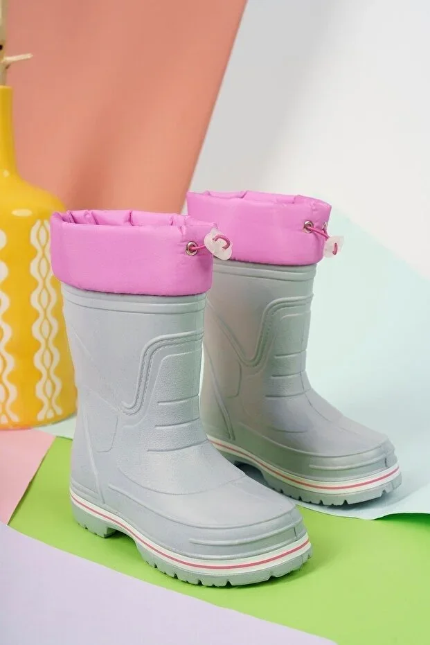 Heidi Guaranteed Waterproof Children's Fur-Lined Rain and Snow Boots