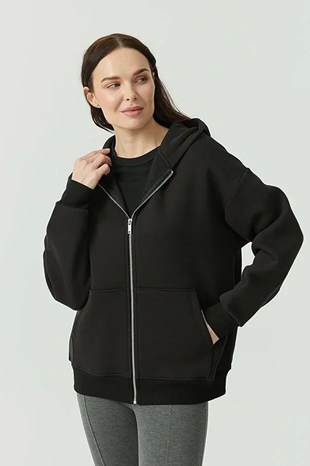 Women's Hooded Zip-Up Sweatshirt