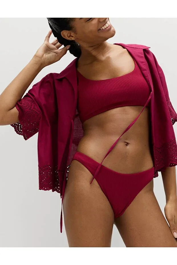 Textured Bikini Bottom