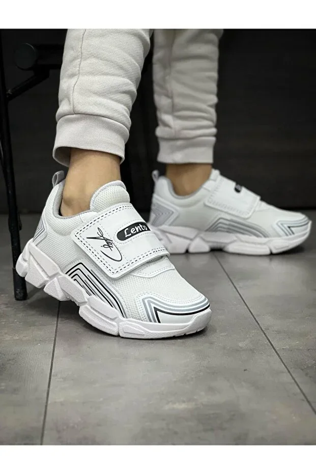 Children's Orthopedic Velcro Flexible Lightweight Breathable Unisex Mesh Children's Sneaker Sports Shoe