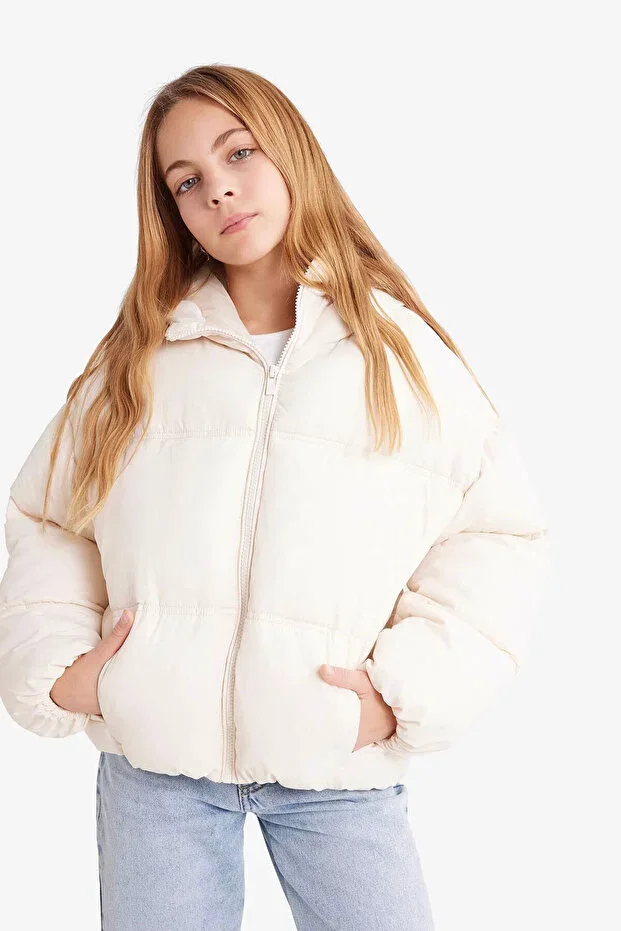 Water Repellent Hooded Jacket Girls F5876A826SP