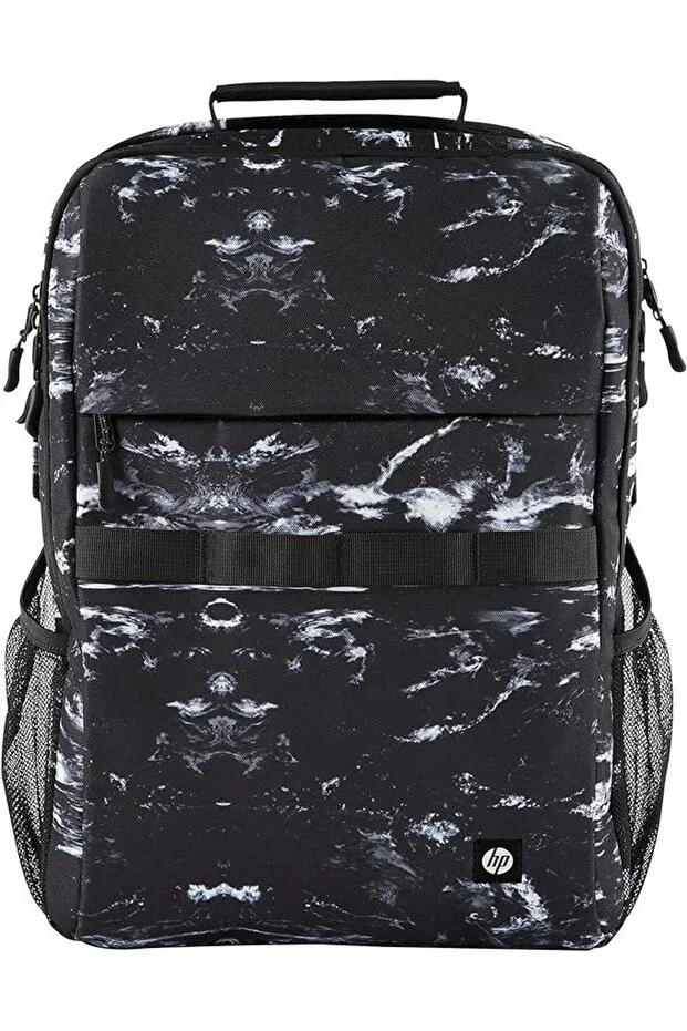 HP Campus XL 16-inch Marble Pattern Backpack Black 7j592aa