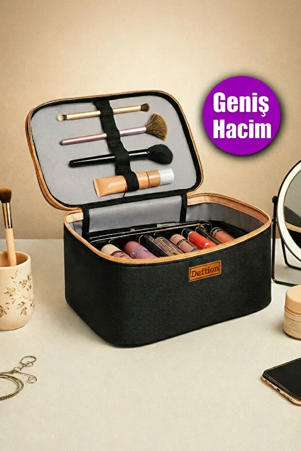 Professional Large Makeup and Travel Bag - Waterproof Spacious Suitcase and Bathroom Organizer