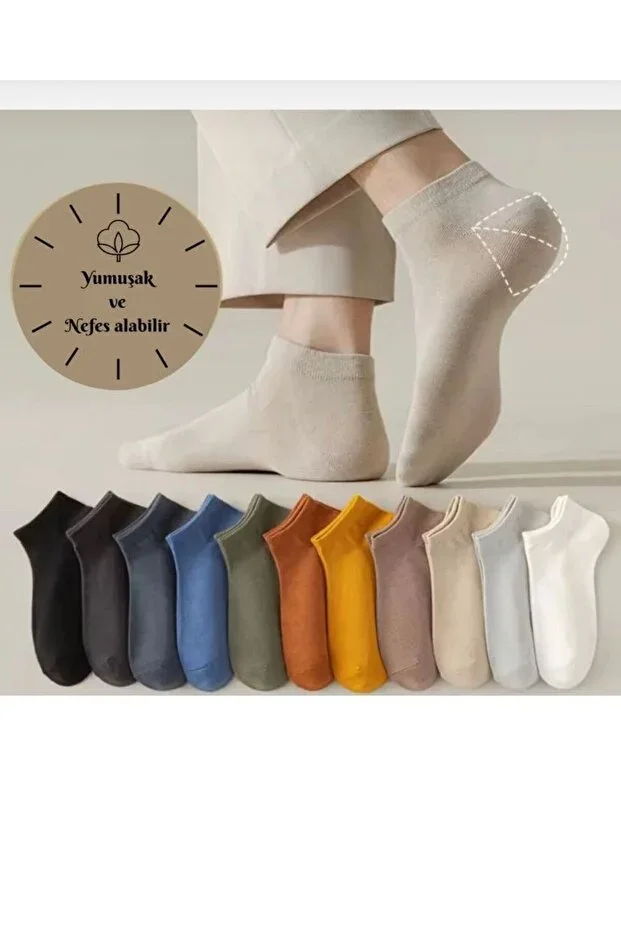 10 Pairs Economic Pack Unisex Slipper Socks Set