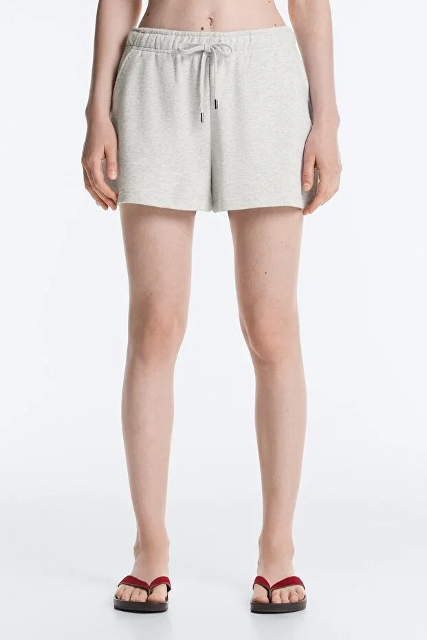 Oysho Cotton blend fleece shorts